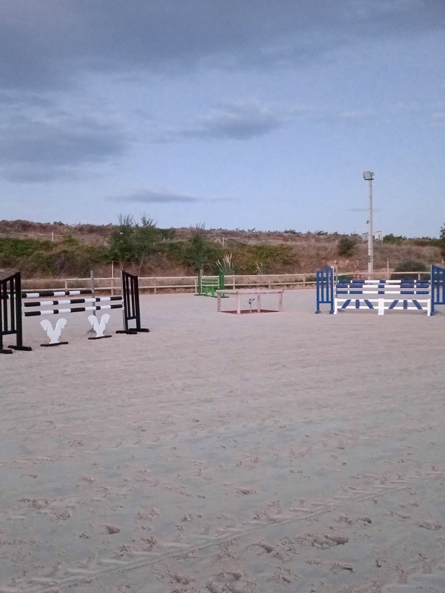 Carrière de saut d'obstacles équipée du Haras de l'Olympe